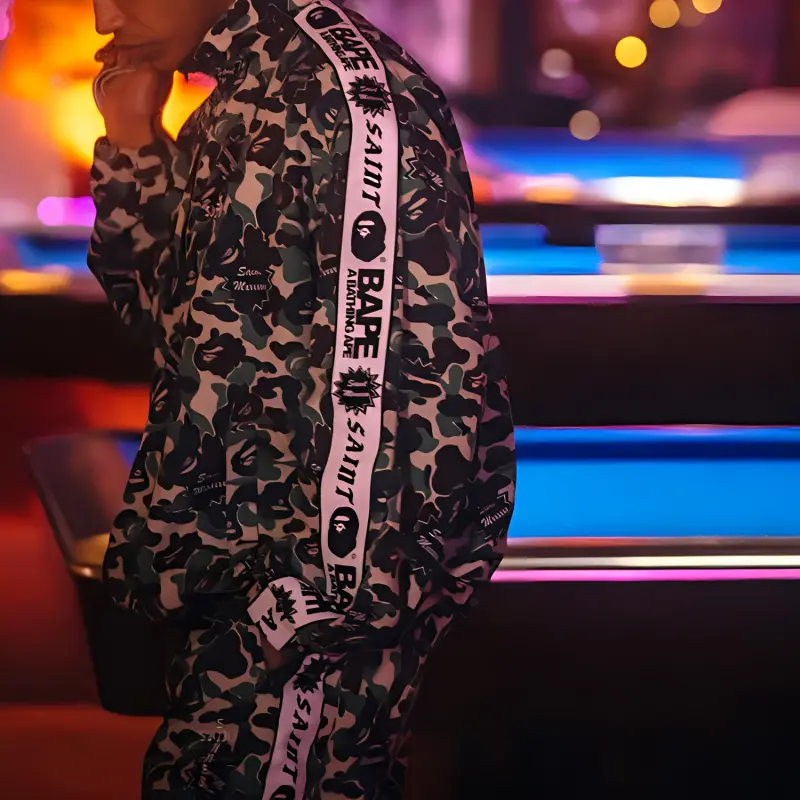 Bape X Saint Mxxxxxx Heart Camo Track Jacket-3