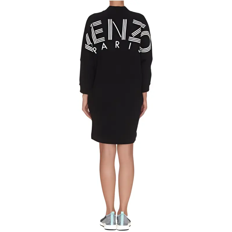 KENZO Long Sleeved Dresses Women's Black-2