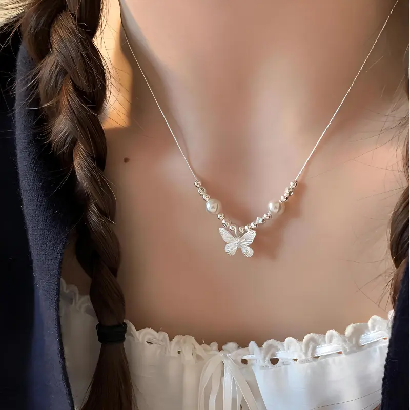 FROMLOVER 925 Sterling Silver Necklaces Women's-1