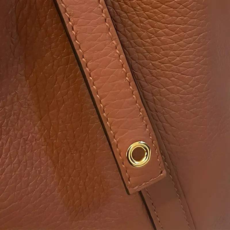 HERMES Picotin Lock Taurillon Clemence Leather Basket Bag Bucket Bag Handbag 18 Women's Pumpkin/Orange Red-0
