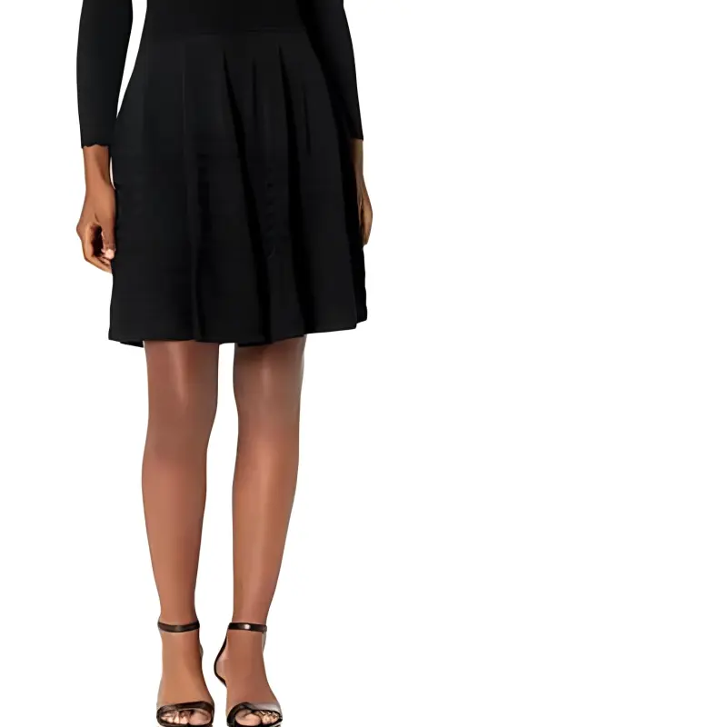 EMPORIO ARMANI Long Sleeved Dresses Women's Black-2