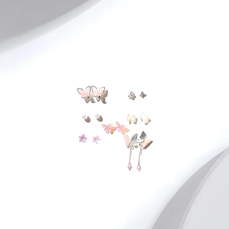 Welcome To The Treasure Alloy Stud Earrings Unisex-3