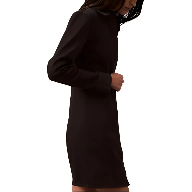 CALVIN KLEIN Long Sleeved Dresses Women's Black-3