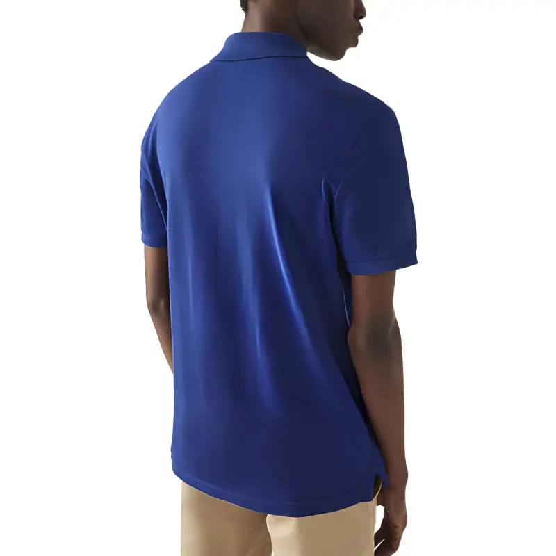 LACOSTE Logo patch Cotton Polo Shirt-4
