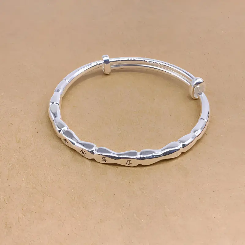 Stone Edge Poly 999 Fine Silver Sterling Silver Bracelets Kids'-1