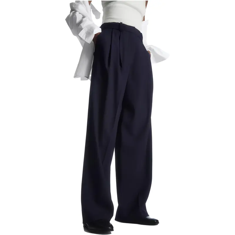 COS Casual Pants Women's Navy Blue-1