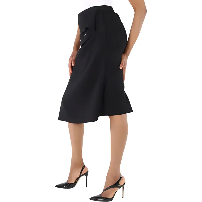 Burberry Casual Short Skirts Women's Black-3