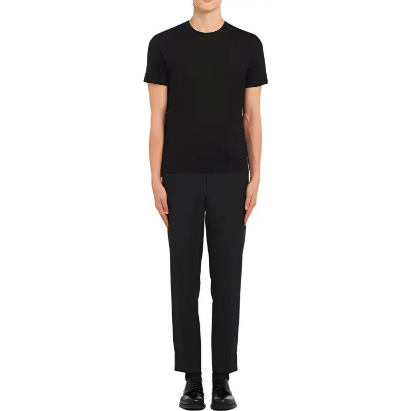 PRADA Short Sleeved Crewneck T Shirt-1