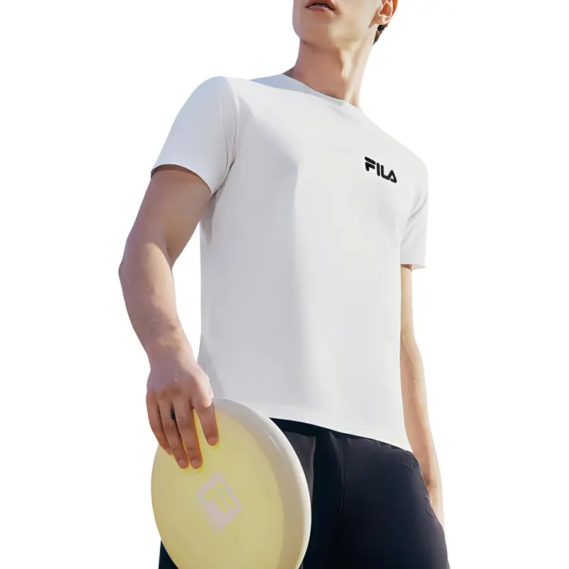 FILA Fitness T Shirt Men's Jade White-2
