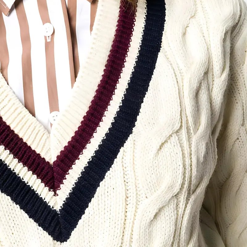 CELINE FW21 Loose Fit Sweater Women's White-3