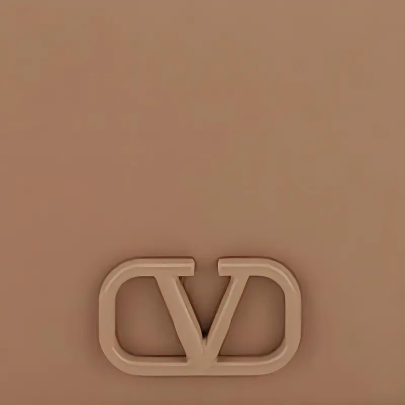 Valentino GARAVANI Calfskin Shoulder Bag Crossbody Bag Wallet Women's Cinnamon Pink-3