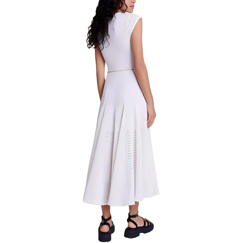 Maje Crochet knit Maxi Dress-2
