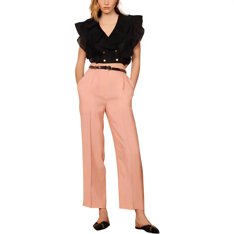 Sandro Crop Tops Women's Black-1