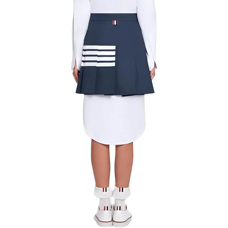THOM BROWNE Casual Short Skirts Women's Blue-2