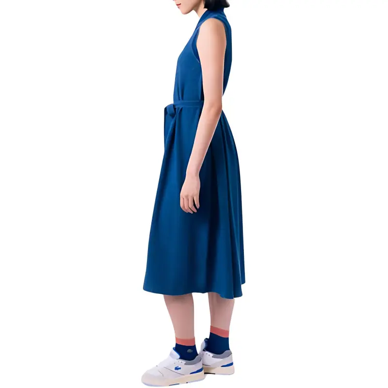 LACOSTE Sleeveless Dress Women's Indigo-4