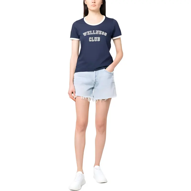 SPORTY & RICH Wellness Club Motif print T shirt-1