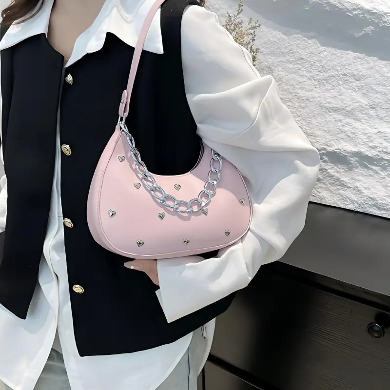 LETOO PU Shoulder Bag Women's Black/Pink/Brown/Red-9