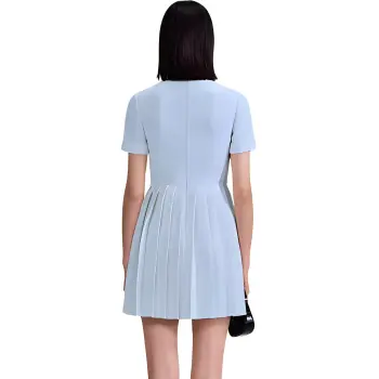 Self portrait Short Sleeved Dresses Women's Haze Blue