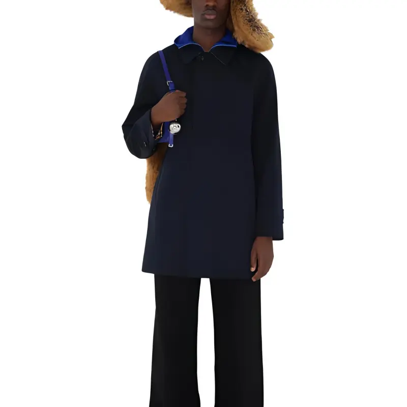 Burberry FW22 Trench Coat Men's Coal Blue-5