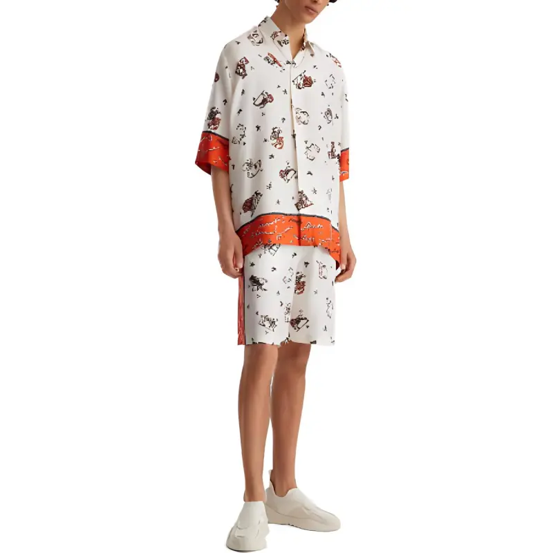 FENDI Shirts Men Orange-2