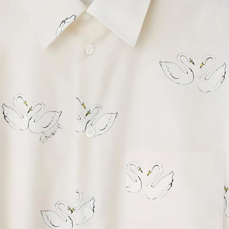 Burberry SS24 Short Sleeved Dress Women's White-1