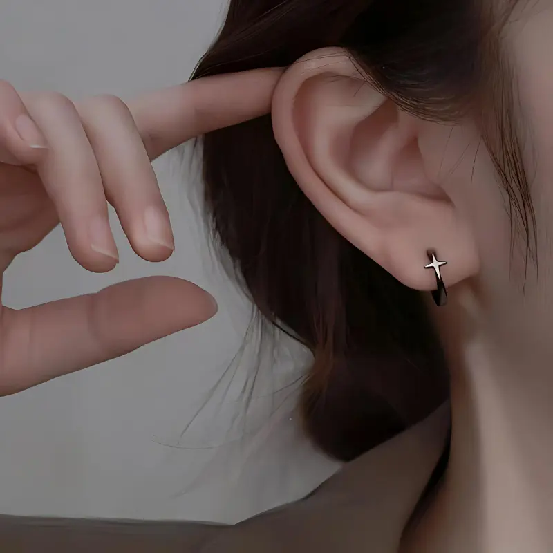 JIAFULAI Alloy Stud Earrings Unisex-4