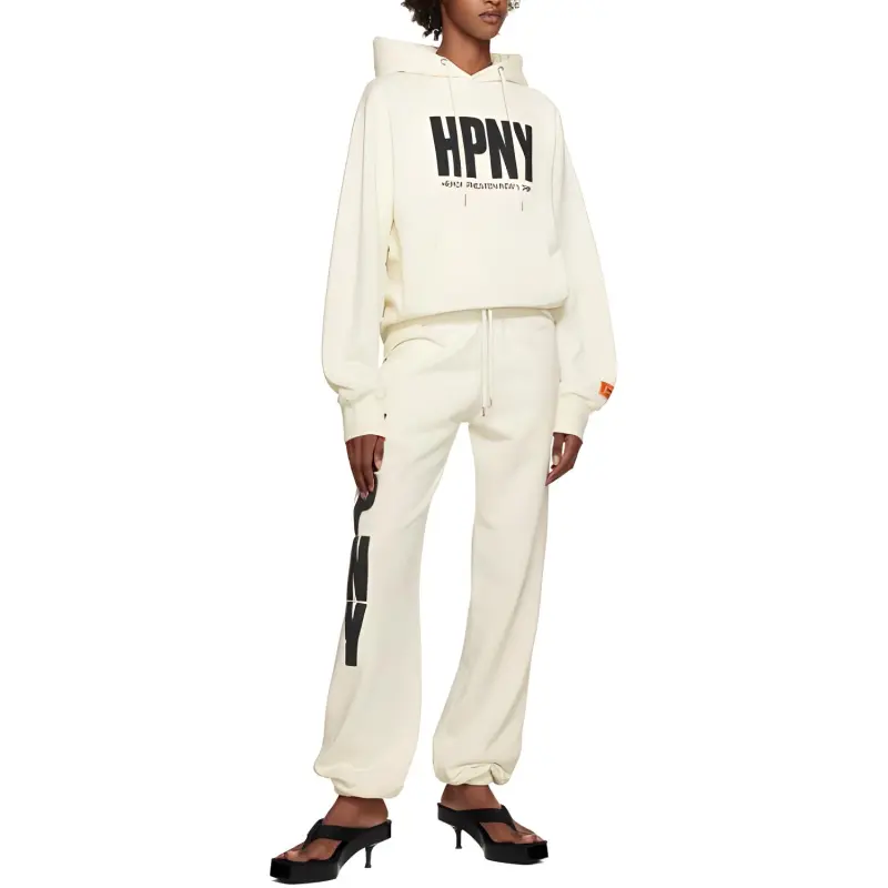 HERON PRESTON Logo print Cotton Hoodie-1