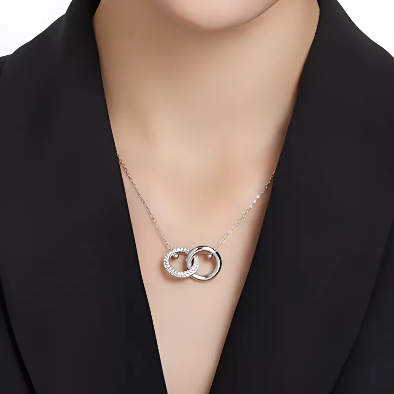 Swarovski Rhodium Plated Necklaces Women's Silver-2