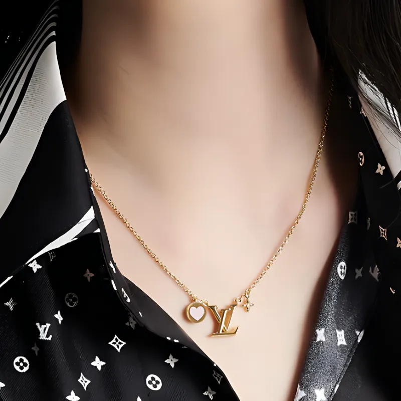 LOUIS VUITTON Metal Necklaces Women's Gold-3