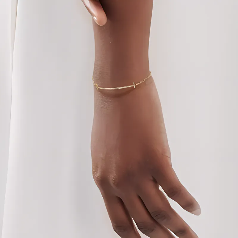 TIFFANY & CO. T Series Bracelets Women's Gold-2