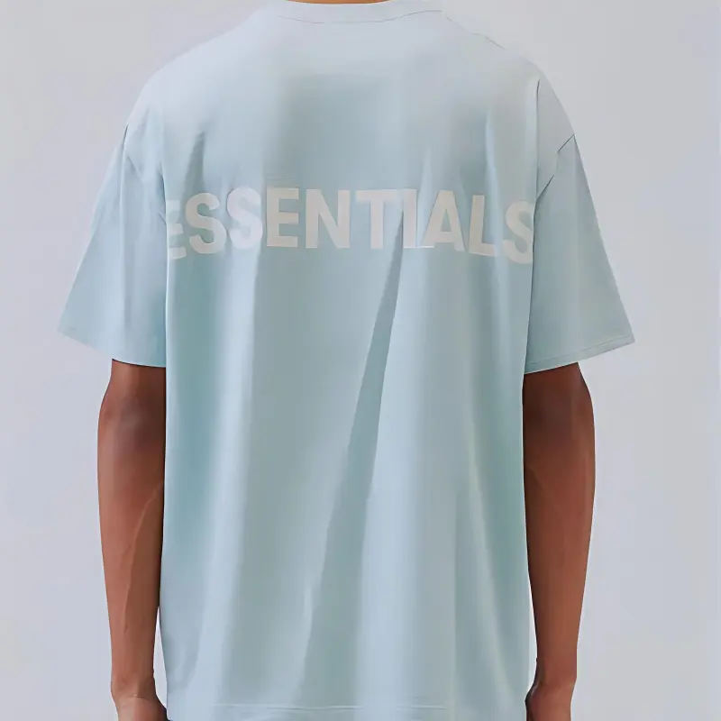 Fear Of God Essentials SS20 T Shirt Men's Light Blue-2