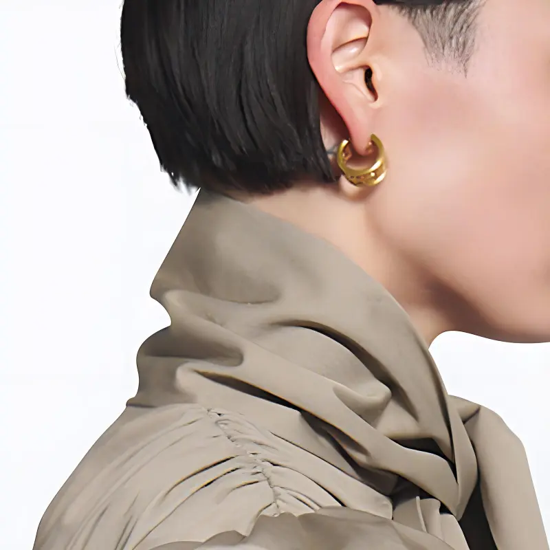 Balenciaga Earrings Women's Gold-4