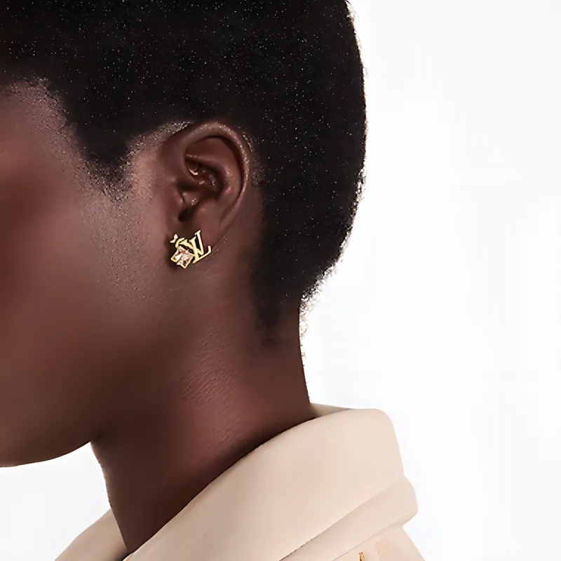 LOUIS VUITTON Earrings Women's Gold - POIZON