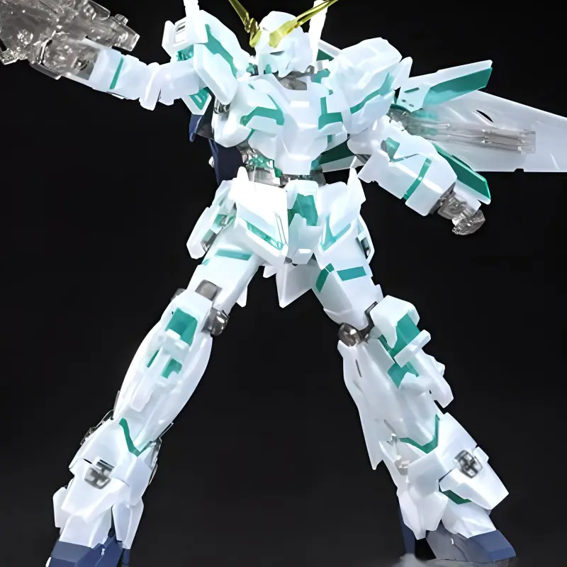 BANDAI Unicorn Gundam Unit 1 HGUC 1/144 Mobile Suit Gundam Unicorn, Resonance Mode Model Kits Pearl Edition-3