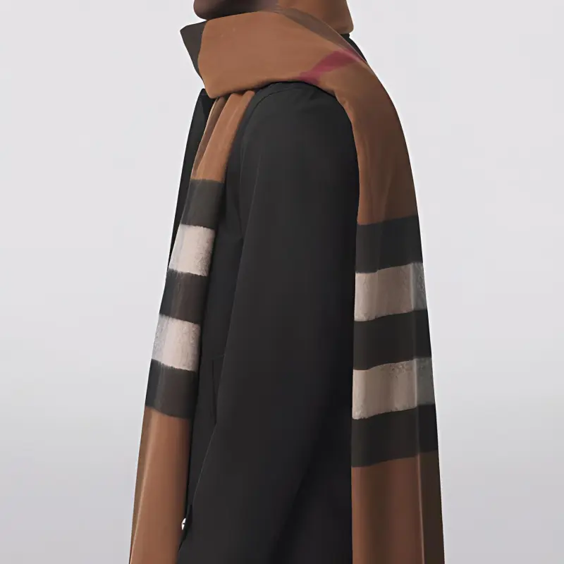 Burberry Classic Check Fringed Scarf-2