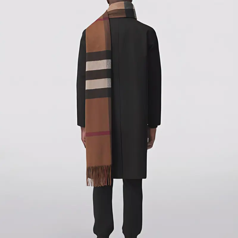 Burberry Classic Check Fringed Scarf-3