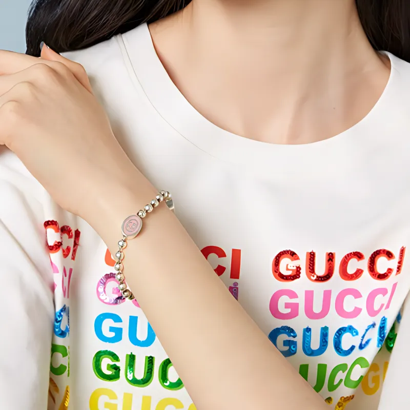 GUCCI 925 Sterling Silver Bracelets Women's Silver-1