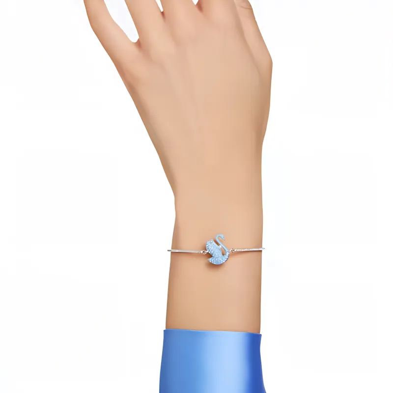 Swarovski Iconic Swan Crystal Bracelets Women's Blue-3