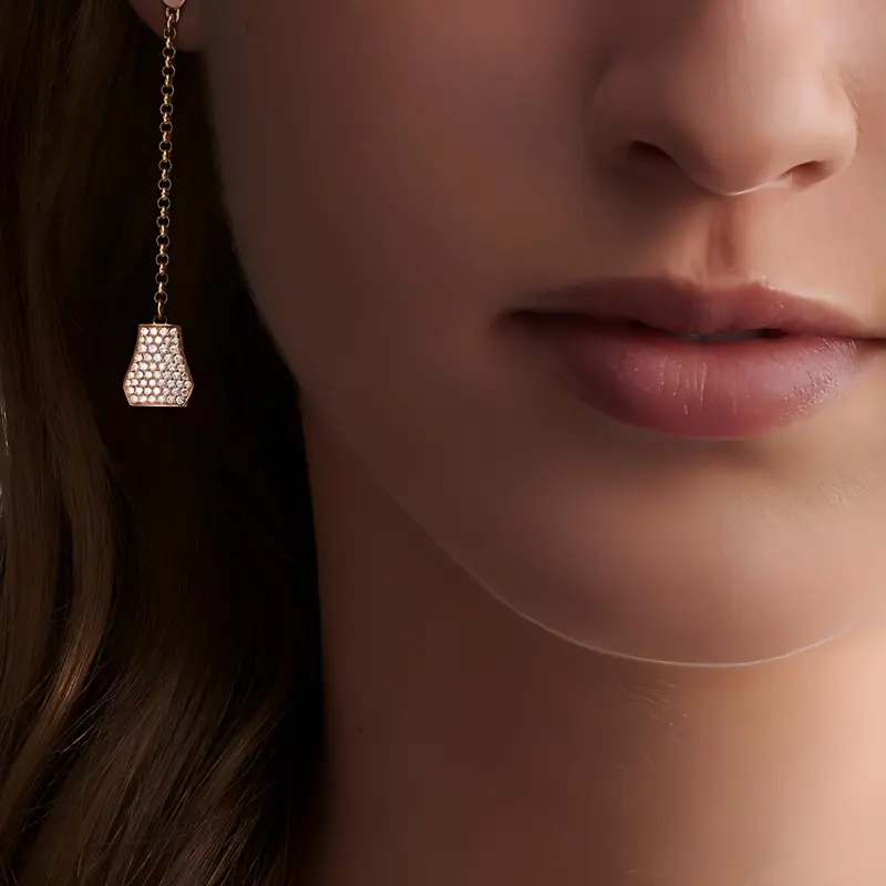 HERMES Kelly Earrings Women's-2