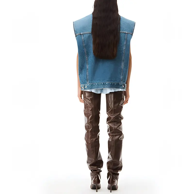 Alexander Wang Bonded Oversize Denim Waistcoat-2