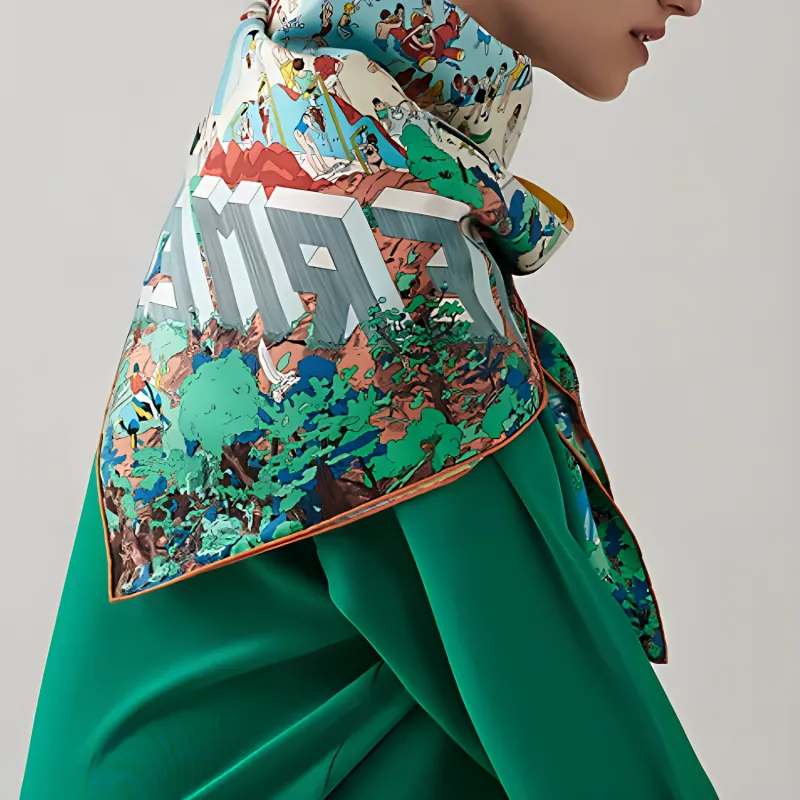 HERMES Silk Scarves Women's-1