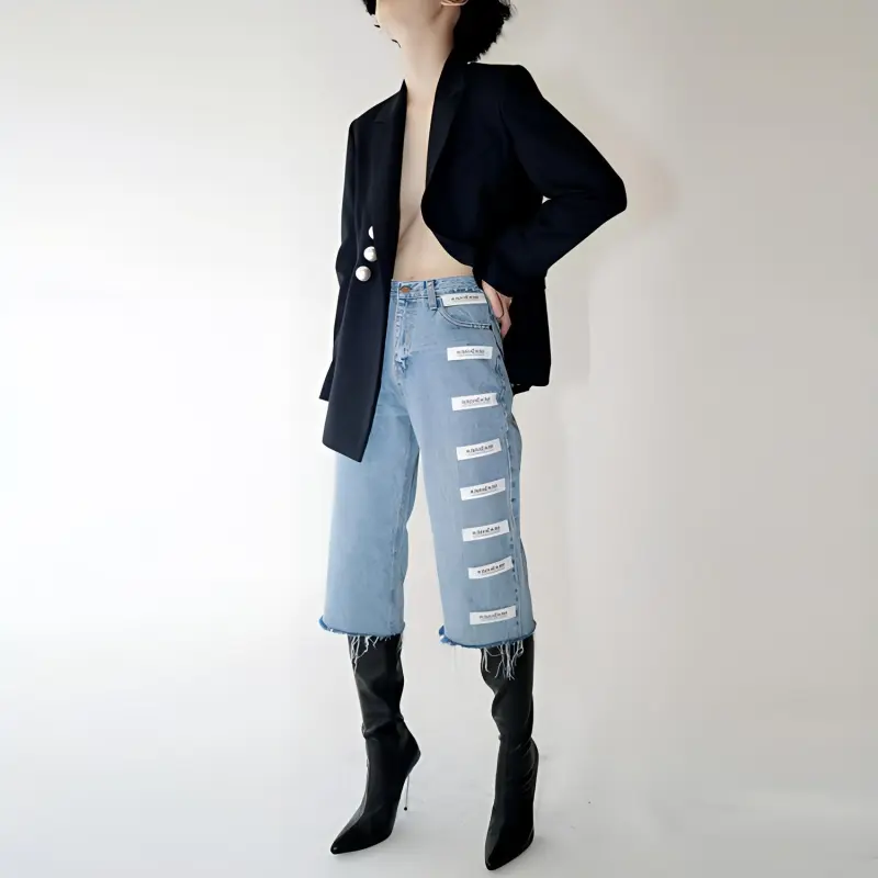 KIMHEKIM Jeans Women's Blue-2