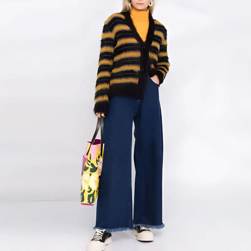 MARNI Slim Fit Knitwear Women's Yellow-2