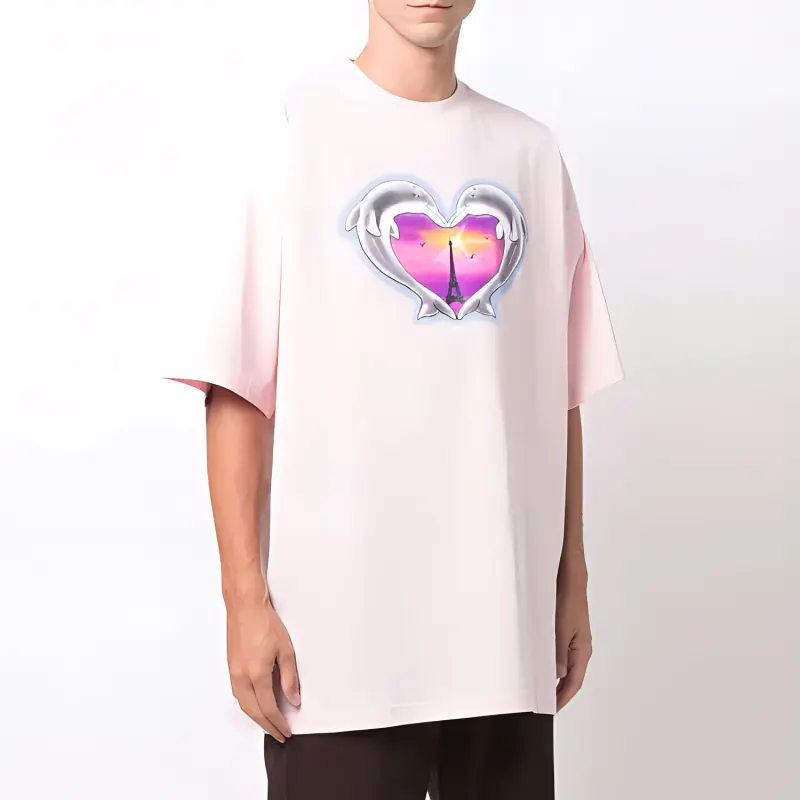 Vetements Dolphins Heart Logo T Shirt-4