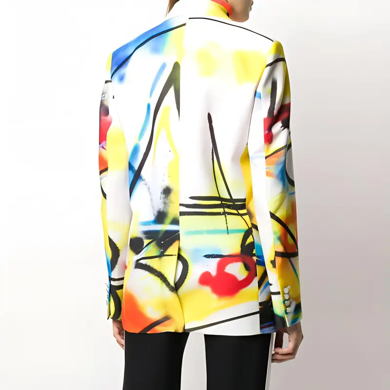 OFF WHITE Futura Tomboy Blazer Jacket Multicolor-4