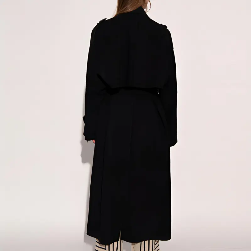 TOTEME Trench Coats Women's Black-3