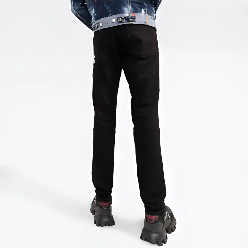 DSQUARED 2 Mid rise Straight leg Jeans-4