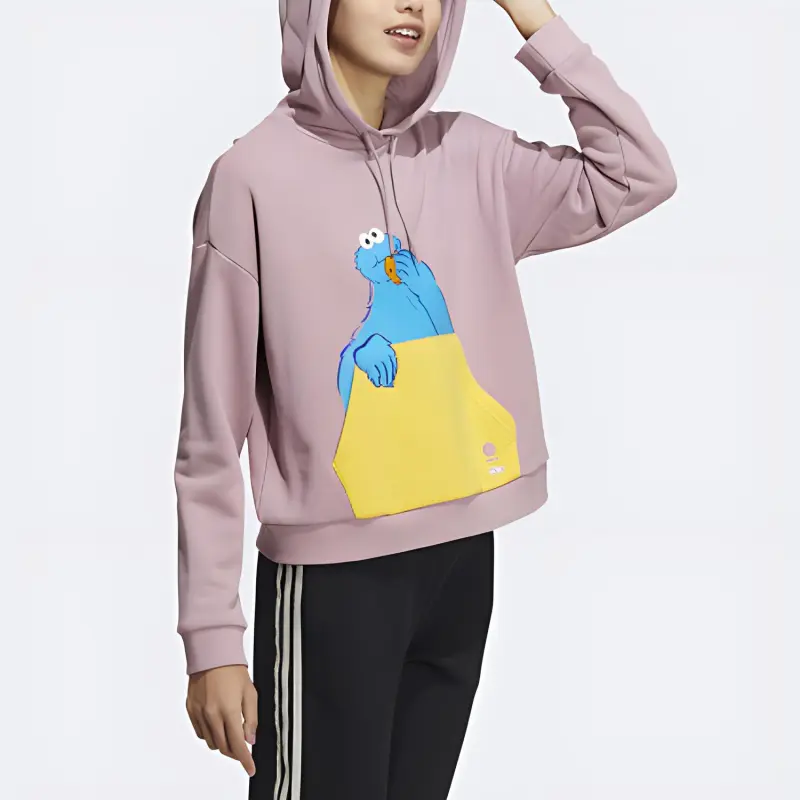 Sesame Street X Adidas Neo Sesame Street Co branded Collection Sweatshirts Women's Pink-3