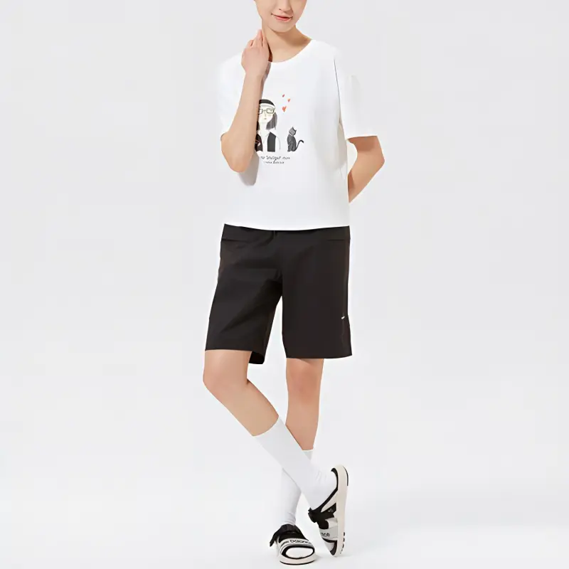 New Balance Drop Shoulder Sleeve T Shirt Women's White-2