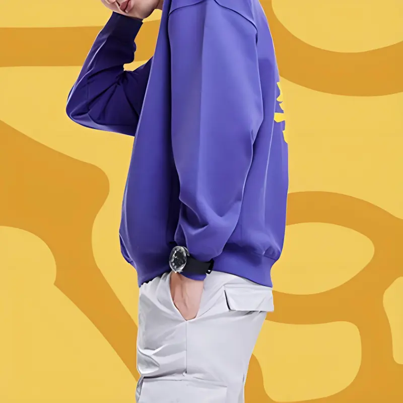 LiNing Sports Fashion Collection Sweatshirt Men's Freedom Purple-5